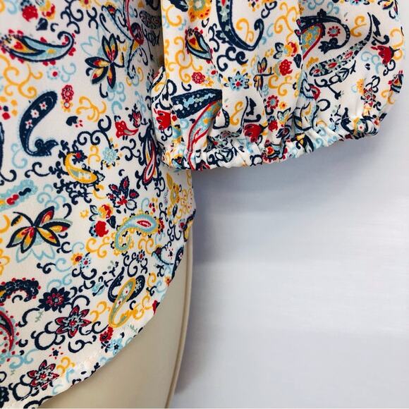 Collective Concepts Floral Print Popover Top - Picture 7 of 16